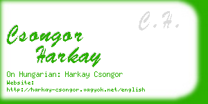 csongor harkay business card